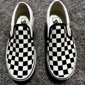 Vans Classic Black and White Checkerboard Stackform Sneakers